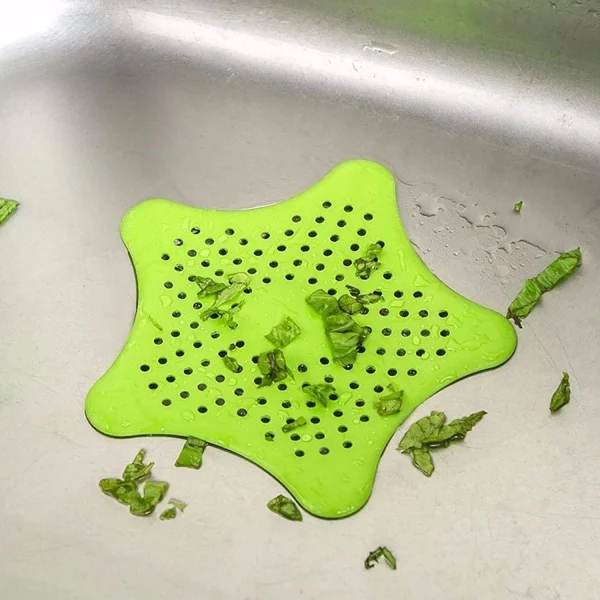 Star-Shaped Sink Drain Hair Stopper Strainer