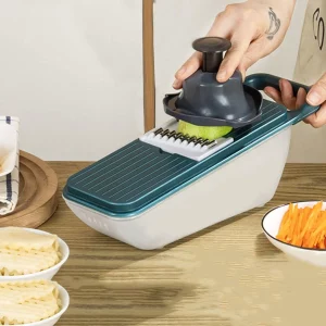 Multifunctional Vegetable Slicer Cutter: 6 Blades and Peeler Included