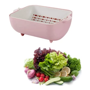 Multifunctional Rotatable Strainer Bowl (Multicolor)