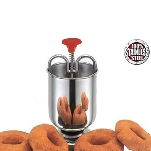 Stainless Steel Medu Vada and Donut Maker: Perfect for Crispy Shaped Vadas