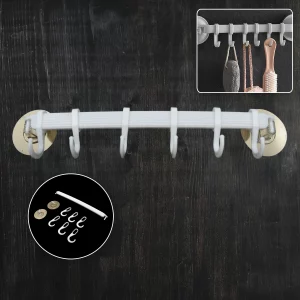 Wall-Mounted Bath Towel Hanger and Shelf