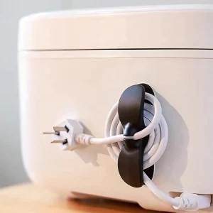 Power Plug Holder Organizer: Self-Adhesive Cord Winder