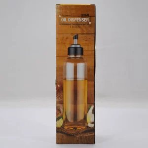 1-Litre Transparent Plastic Oil Dispenser Bottle