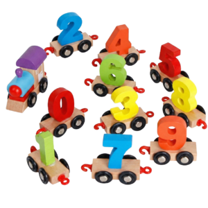 Wooden Digital Train Toy Set for Kids (0–9 Numbers) – Educational Learning Toy for Toddlers | Colorful Wooden Train Puzzle for Early Learning (Age 3+)