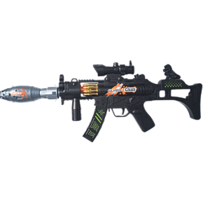 Electric Atomizing Shoot Toy Gun – Flashing Lights, Sound Effects & Smoke Mist | Battery-Operated Simulation Blaster with Vibration & Rotating Barrel for Kids